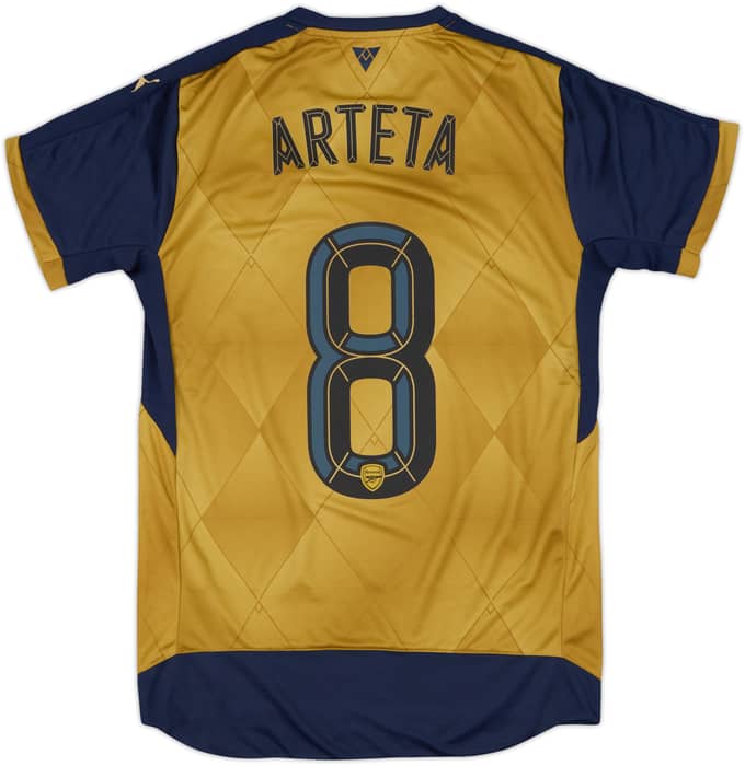 2015-16 Arsenal Away Shirt Arteta #8 - 10/10 - (S)