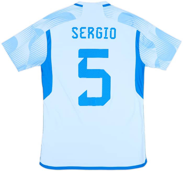 2022-23 Spain Away Shirt Sergio #5 - 10/10 - (S)