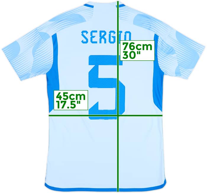 2022-23 Spain Away Shirt Sergio #5 - 10/10 - (S)