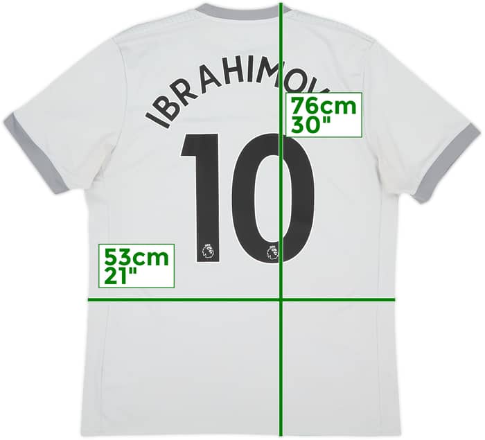 2017-18 Manchester United Tercera Camiseta Ibrahimovic #10 - 8/10 - (L)