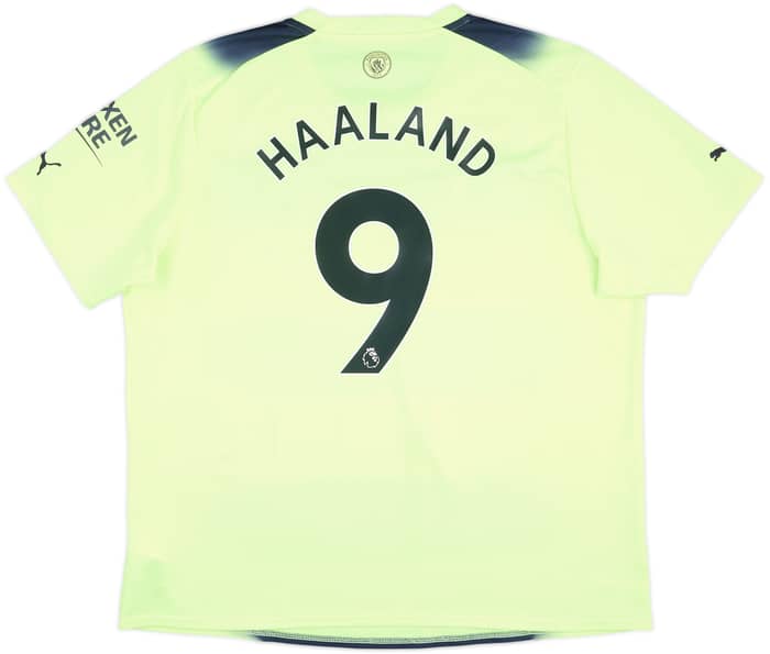 2022-23 Manchester City Third Shirt Haaland #9 - 8/10 - (XXL)