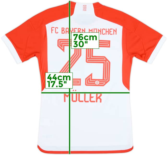 Camiseta de local del Bayern Munich 2023-24 Muller #25 - 8/10 - (S)