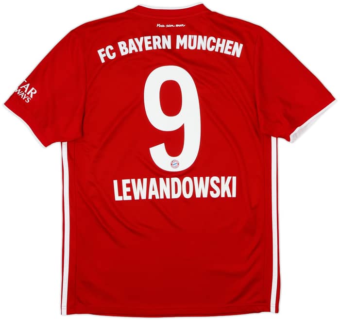 2020-21 Bayern Munich Home Shirt Lewandowski #9 - 8/10 - (M)