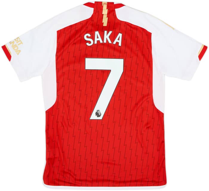 2023-24 Arsenal Home Shirt Saka #7 - 9/10 - (M)