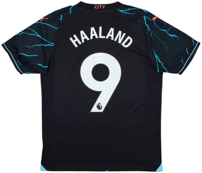 2023-24 Manchester City Third Shirt Haaland #9 - 10/10 - (M)