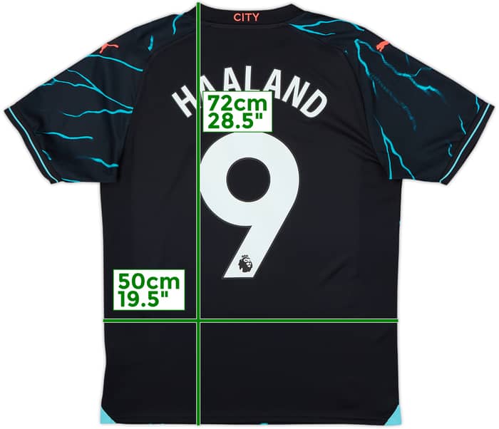 2023-24 Manchester City Third Shirt Haaland #9 - 10/10 - (M)