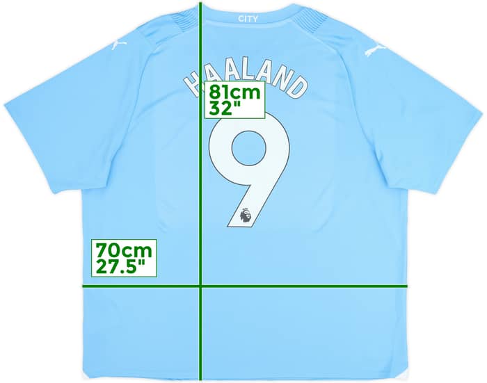 2023-24 Manchester City Home Shirt Haaland #9 - 10/10 - (3XL)