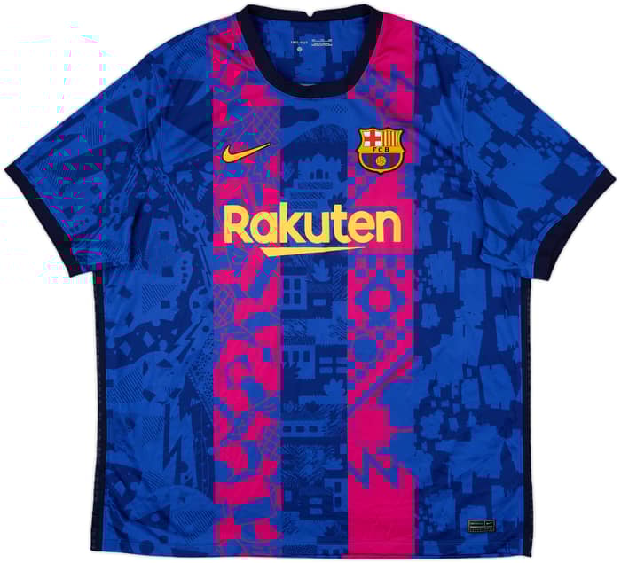 2021-22 Barcelona Third Shirt Pedri #16 - 8/10 - (XXL)