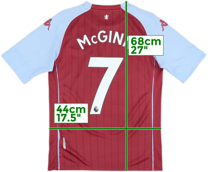 2020-21 Aston Villa Home Shirt McGinn #7 - 9/10 - (S)