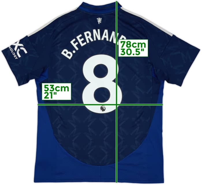 2024-25 Manchester United Away Shirt B.Fernandes #8 - 10/10 - (L)