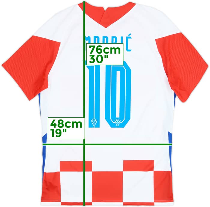 2020-21 Croatia Home Shirt Modric #10 - 10/10 - (M)