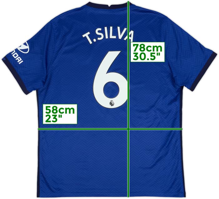 2020-21 Chelsea Home Shirt T.Silva #6 - 10/10 - (XL)