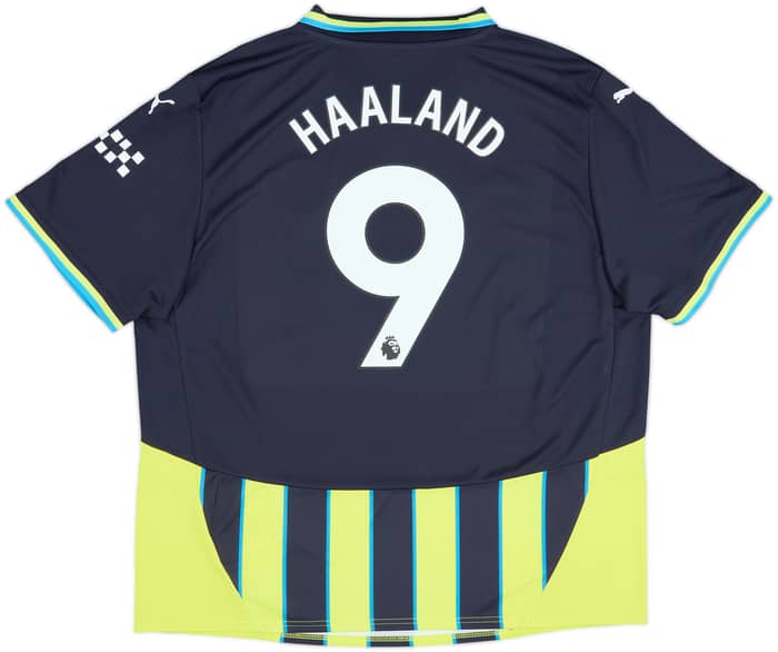 2024-25 Manchester City Away Shirt Haaland #9 - 10/10 - (XXL)