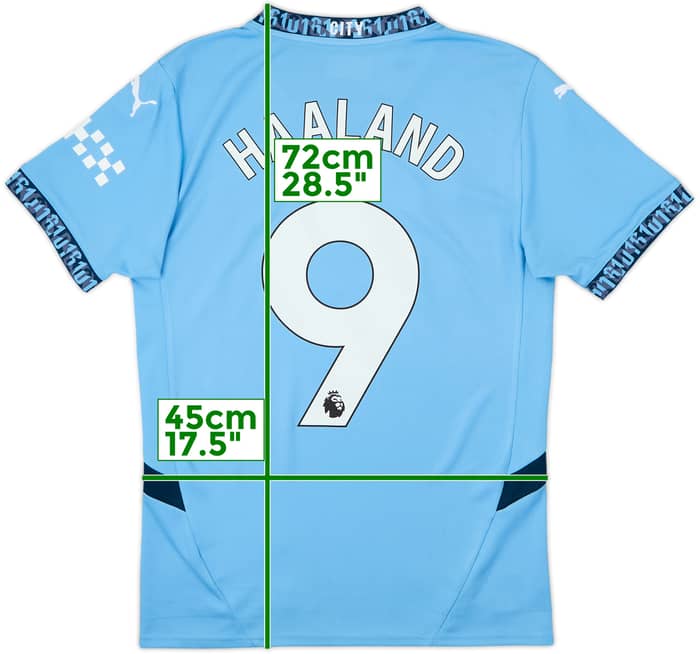 Camiseta de local del Manchester City 2024-25 Haaland #9 - 6/10 - (S)