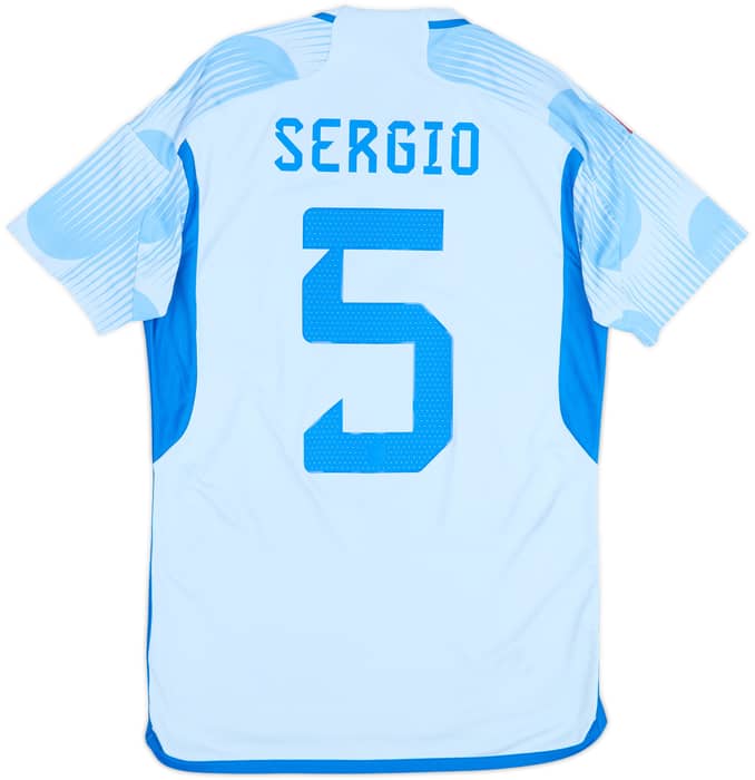 Camiseta de visitante de España 2022-23 Sergio #5 - 8/10 - (S)