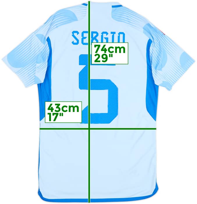 Camiseta de visitante de España 2022-23 Sergio #5 - 8/10 - (S)