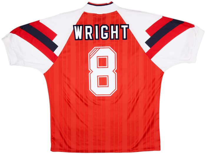 1992-94 Arsenal Home Shirt Wright #8 - 9/10 - (L)