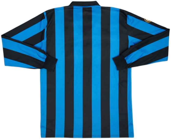 1989-90 Inter Milan Home L/S Shirt - 8/10 - (XL)