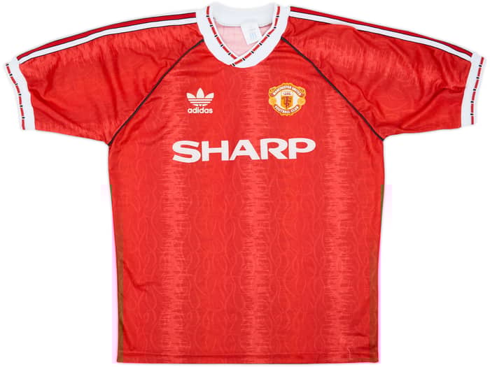 1990-92 Manchester United Home Shirt - 9/10 - (M/L)