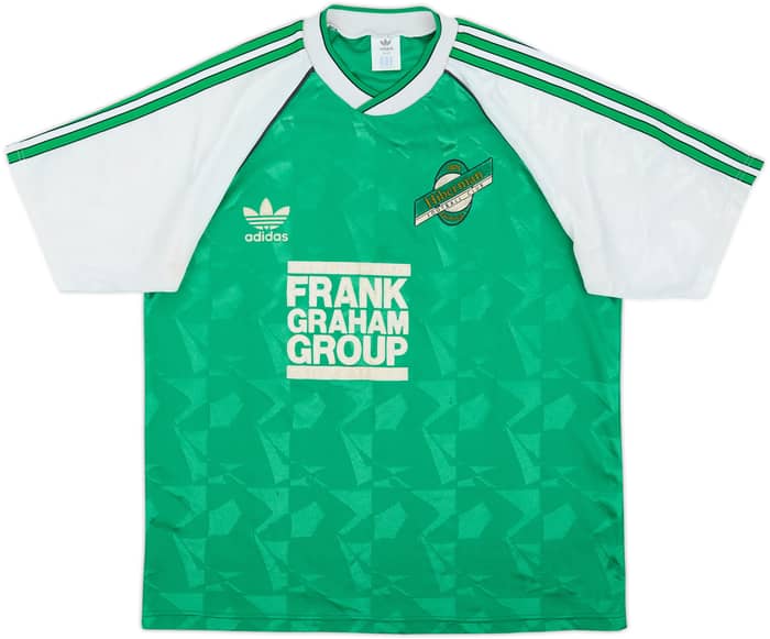 Camiseta de local del Hibernian 1989-91 - 8/10 - (M/L)