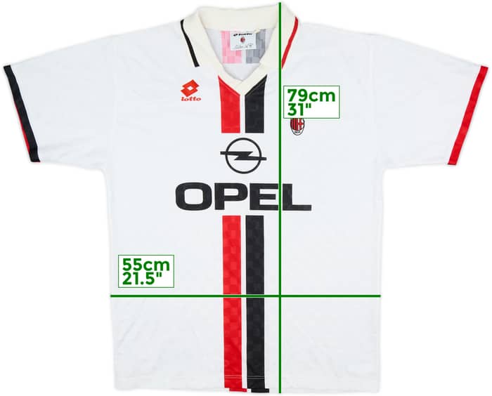 1995-96 AC Milan Away Shirt - 8/10 - (XL)