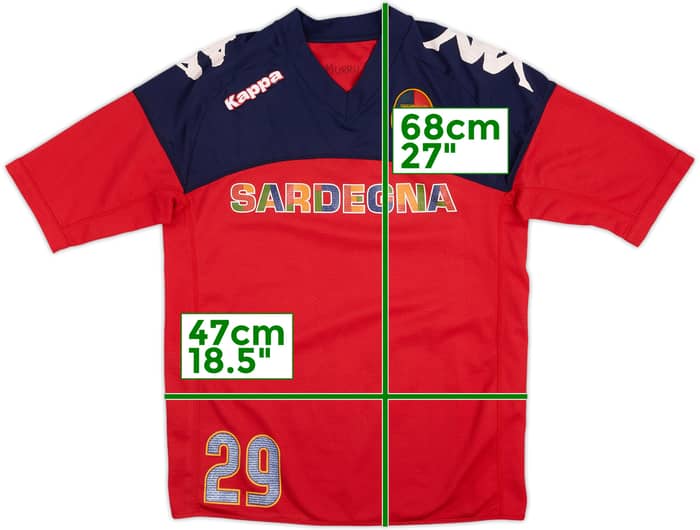 2011-12 Cagliari Kappa Player Issue Training Shirt #29 - 6/10 - (M)