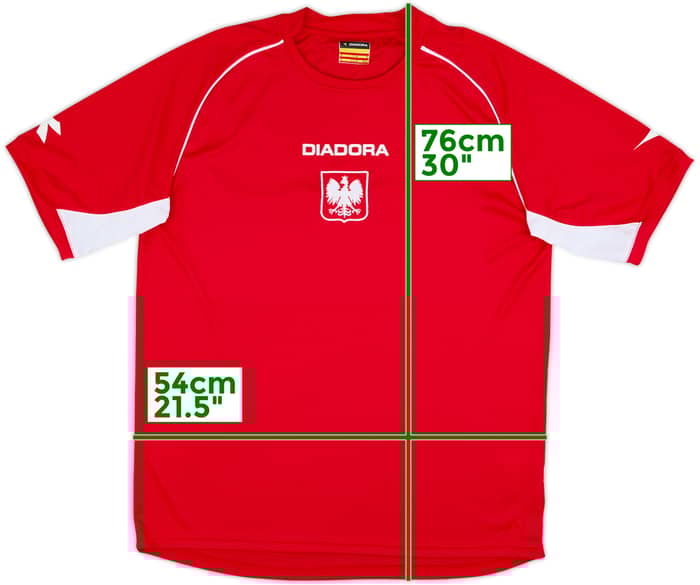 2007-08 Diadora Template Shirt (Poland) - 8/10 - (M)