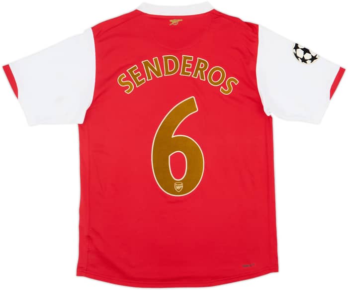 2006-08 Arsenal Home Shirt Senderos #6 - 9/10 - (S)