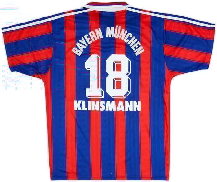 1995-97 Bayern Munich Home Shirt Klinsmann #18 - 6/10 - (M)