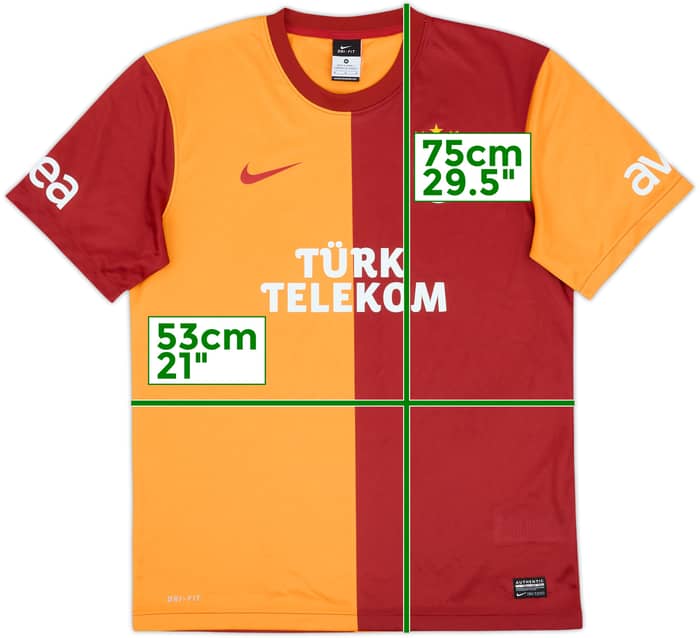 2013-14 Galatasaray Basic Home Shirt - 9/10 - (M)