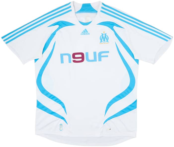 2007-08 Olympique Marseille Home Shirt Cisse #9 - 8/10 - (XL)
