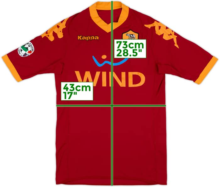 2009-10 Roma Home Shirt Totti #10 - 5/10 - (XS)