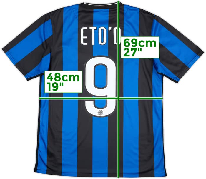2009-10 Inter Milan Basic Home Shirt Eto'o #9 - 8/10 - (S)