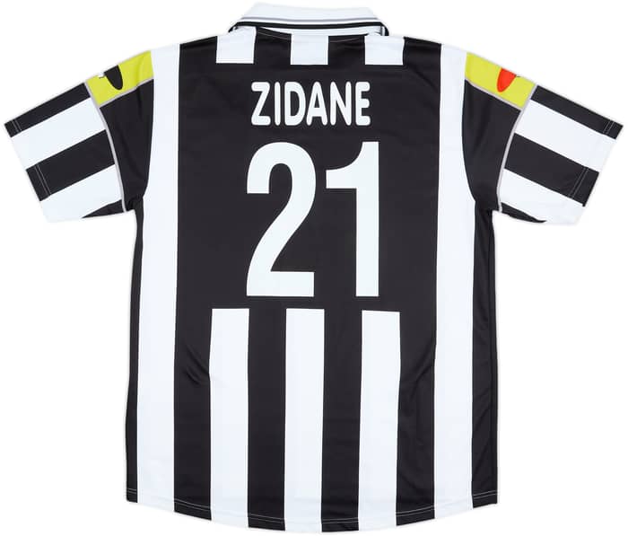 2000-01 Juventus CiaoWeb Home Shirt Zidane #21 - 8/10 - (XL)