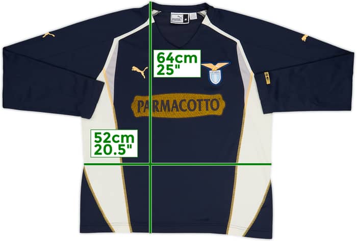 Camiseta Puma de entrenamiento de manga larga del Lazio 2004-05 - 6/10 - (M)