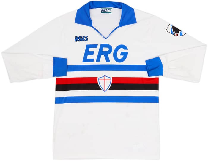 1991-92 Sampdoria Away L/S Shirt #10 - 4/10 - (M)