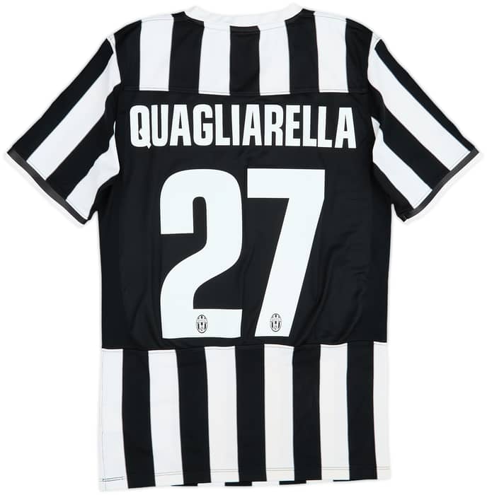 2013-14 Juventus Home Shirt Quagliarella #27 - 7/10 - (S)
