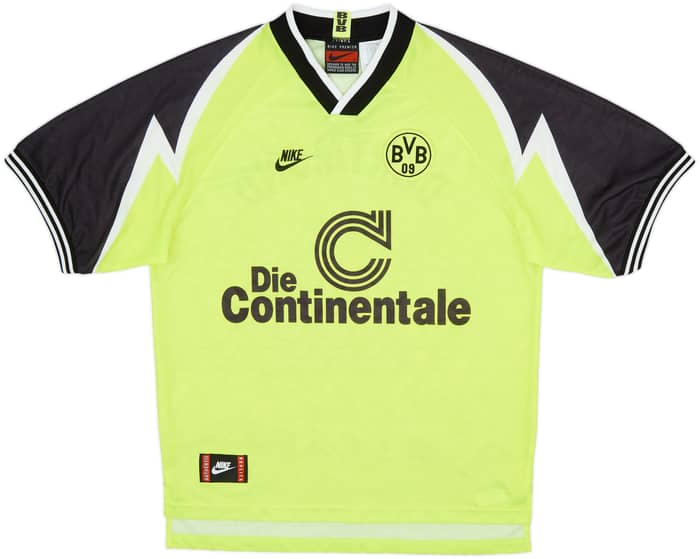 1995-96 Borussia Dortmund Home Shirt Ricken #18 - 6/10 - (L)