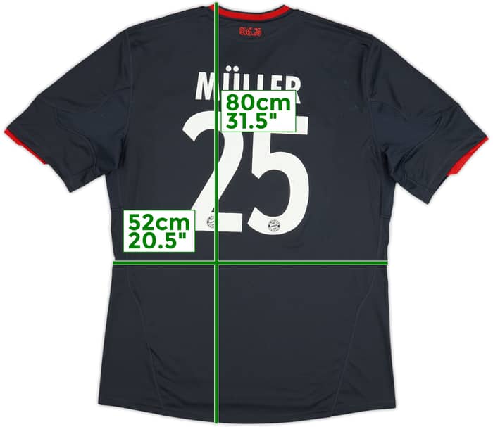 2010-11 Bayern Munich Third Shirt Muller #25 - 6/10 - (L)