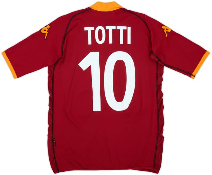 2002-03 Roma Home Shirt Totti #10 - 7/10 - (L)