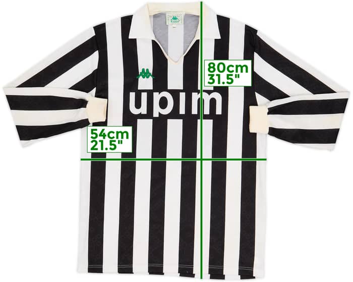 1990-92 Juventus Home L/S Shirt #10 - 5/10 - (XL)