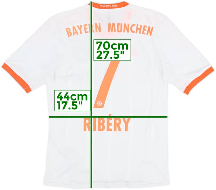 2012-13 Bayern Munich Away Shirt Ribery #7 - 6/10 - (S)