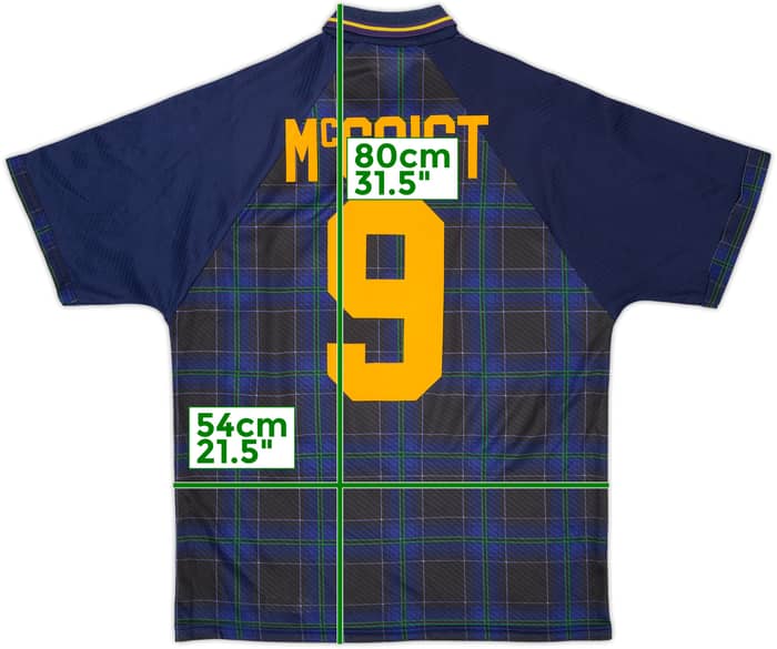1994-96 Scotland Home Shirt McCoist #9 - 9/10 - (L)