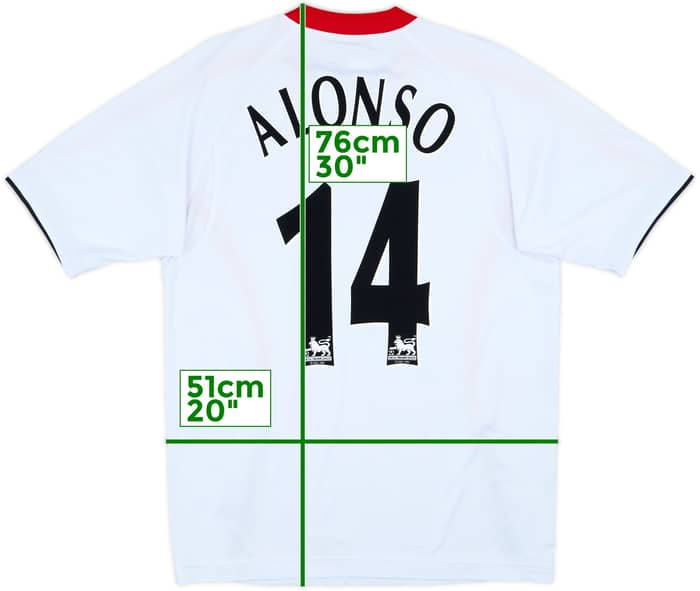 2005-06 Liverpool Away Shirt Alonso #14 - 8/10 - (M)