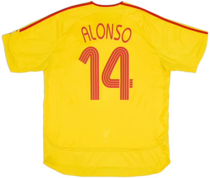 2006-07 Liverpool Away Shirt Alonso #14 - 6/10 - (XL)