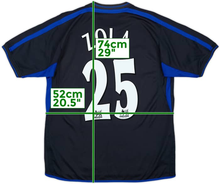 2002-04 Chelsea Camiseta Visitante Zola #25 - 7/10 - (L)