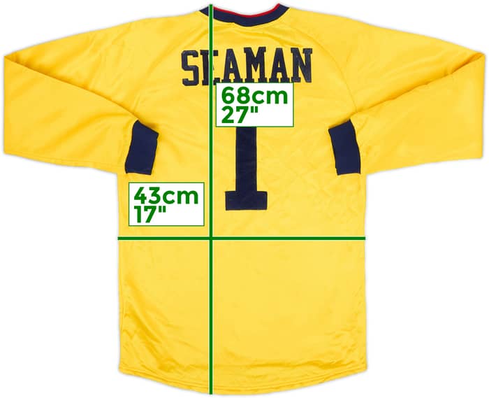 1997-98 Arsenal GK Shirt Seaman #1 - 8/10 - (L.Boys)