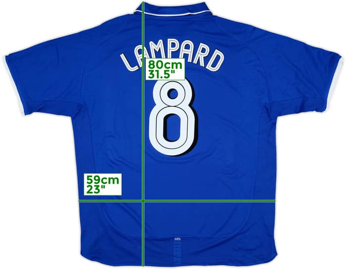 2001-03 Chelsea Home Shirt Lampard #8 - 8/10 - (L)