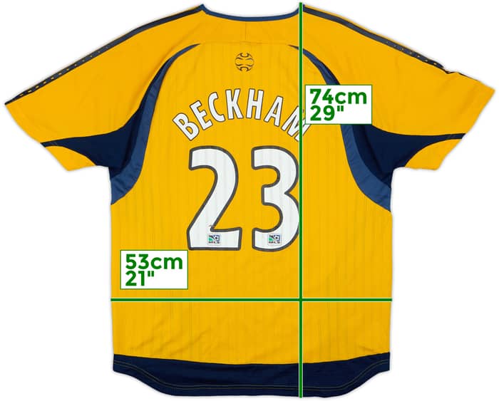 2007-08 LA Galaxy adidas Formotion Training Shirt Beckham #23 - 6/10 - (L)