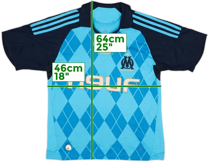 2008-09 Olympique Marseille Away Shirt - 7/10 - (L.Boys)
